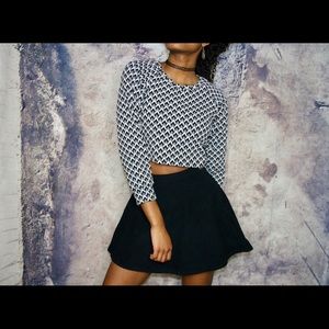 American apparel black white 2 piece XS/S